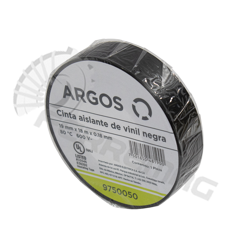 Cinta Aislante ARGOS 19mm 3/4″ x 18 Mts – Ferremag